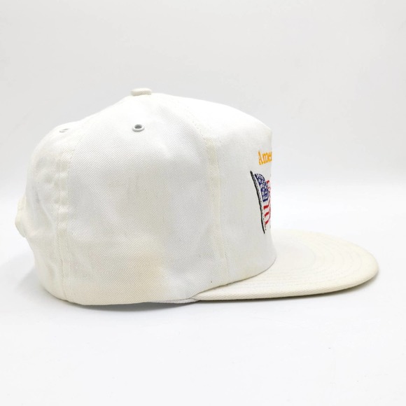 America is #1 Thanks to our Veterans Snapback Trucker Hat Army Military White - Picture 6 of 9